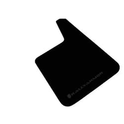 Rally Armor MF20-BAS-BLK Black Mud Flap with Logo (Longer Universal Fitment (no Hardware) Basic Plus), 1 Pack