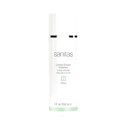 Sanitas Skincare Lemon Cream Cleanser, Enriching Cleanser, Vitamin C, Vitamin E, Jojoba Oil, 5 Ounces