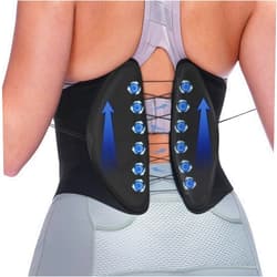 Sportneer Waist Trainer Belt for Women: Adjustable Waist Trimmers with Zipper Lumbar Support with Pulley System for Back Support Black (Black, Large (27.5