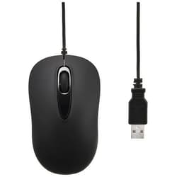 Sanwa Supply MA-LS176BK Wired Laser Mouse, 3 Buttons, Medium, Black