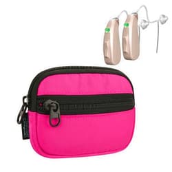 Beautyflier Hearing Aid Pouch Hearing Aid Case Pocket Size, Hearing Amplifier Carrying Storage Bag Cochlear Implant Accessories Personal Sound Amplifier Hearing Device Mini Wallet Purse (Case Only)
