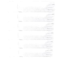 White Classic Wealuxe White Bath Towels 22x44 Inch, Cotton Towel Set for Bathroom, Hotel, Gym, Spa, Soft Extra Absorbent Quick Dry 6 Pack
