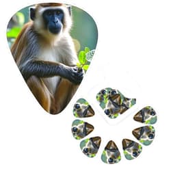 HCLYvexiria Guitar Picks 12 Pcs Personalized Guitar Plectrums with Storage Box The silent monkey Guitar Picks 3 Different Thickness Bass Pick for Electric Ukulele Guitar Bass Picks (0.46mm, 0.71mm, 0.96mm)