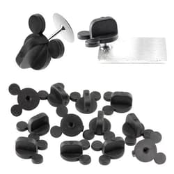 SCS Direct PVC Rubber Mouse Ears Pin Backs(12 Pcs) Compatible with Mickey Mouse, Disney - Keep Your Favorite pins Safely Secured to Your Clothes, Keepers, Tie Tack, Lapel Pinback