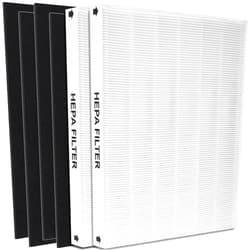 WOCASE AP-1512HH True HEPA Replacement filter, Compatible with Coway Airmega AP-1512HH, AP-1512HH-FP, AP-1518R, AP-1519P, Item NO #3304899 (2 HEPA Filters + 4 Odor Pre-filters)