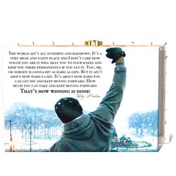 FGTIJXWY Hope Inspirational Canvas Print Motivational Quote Wall Art - Boxing Office & Gym Decor for Men Ready to Hang Canvas Artwork For Walls- Inspirational Movie Quotes 12x16inch frame