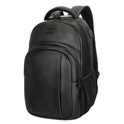 Goloni 15.6 Travel Laptop Backpack with USB Charging Port, Men Man Women Back Pack,Work,Casual College,High Schol Book Bag for Teens Lightweight Waterproof Casual Notebook Bag,Black