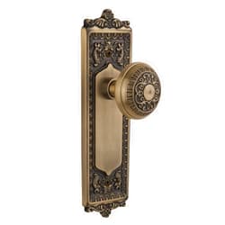 Nostalgic Warehouse Egg & Dart Door Knob With Plate