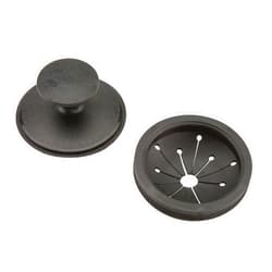 Waste King Black Disposer EZ Mount Garbage Disposal Stopper and Splash Guard for Sink Drain, 1025