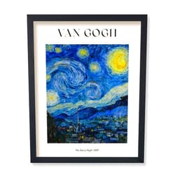Poster Master Van Gogh Poster - The Starry Night Print - Abstract Art - Impressionism Art - Landscape Art - Masterpiece Art - Celestial Art - Classic Living Room Wall Decor - 8x10 UNFRAMED Wall Art