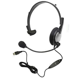 AAAPrice com Inc - Your Digital Dictation Specialists Voice Recognition USB Headset with Noise Cancelling Boom Microphone for Dragon NaturallySpeaking 15, Dragon 15 Home, Premium, Professional (Single-Sided Headset)