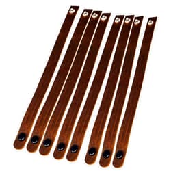 PITKA LEATHER DIY Mystery Braid Leather Bracelets - 8 Pack Tricky Braid Bracelets Kit - Made in USA (DARK BROWN)