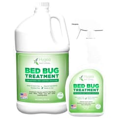 Hygea Natural Bed Bug Spray DIY Kit- Lice Spray Treatment- Non-Toxic, Odorless,Safe for children and pets, All water safe surfaces- At home extermiantion with guide- Includes bed bug spray and Refill