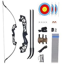 Pwigs Pretty&Popular Black Archery Recurve Bows with Ergonomic Design for Outdoor Training Practice