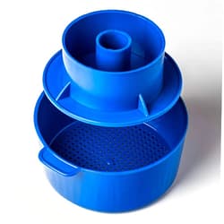 Hozprom Cheese Molds Manufacturer Cheese making Hard Cheese Mold + Press Follower 1.2 liters Blue for cheesemaking | Cheese making supplies from the Blue Original HO PROM 2.2 lbs