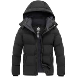 wantdo Men's Warm Winter Coat Waterproof Puffer Jacket Windproof Thicken Outwear