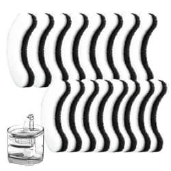 YASUOA Cat Water Fountain Filters，16 Pack Water Fountain Filters Replacement for Cat，Water Fountain Fit for Clear Fountain Perfect for NPET WF050 & WF100，Dog Dispenser (16PCS)