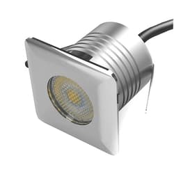 CNBRIGHTER LED In-Ground Well Lights Square,3W, DC12V-24V Waterproof IP67,Aluminum&Stainless Steel,Buried Underground Outdoor Landscape Lightings,Warm White 3000K