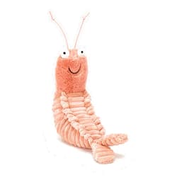 Jellycat Sheldon Shrimp Stuffed Animal, 8.5 inches | Ocean and Sea Plush Toy | Classic Children's Gift