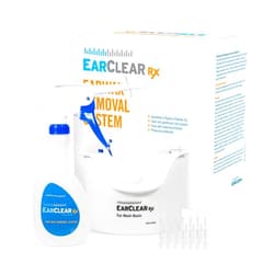 Nuance Medical EarClear Rx Ear Wax Removal & Cleaning Kit with Rigid Tips. Ear-Safe Flush and Irrigation kit for Adults & Children. Includes Basin and Replacement Tips