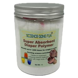 Science Gone Fun Sodium Polyacrylate Powder Super Absorbent Polymer Bulk (1 Pound jar)