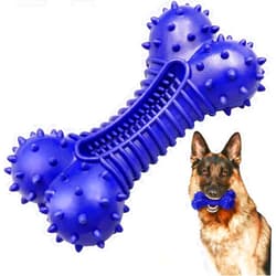 Doudele Dog Toys for Aggressive Chewers Tough Dog Chew Toys for Large Medium Dogs Breed Natural Rubber Spring Texture Pattern (Bend)