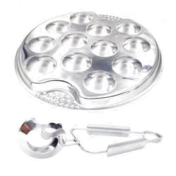OFFSCH 12-Hole Stainless Steel Snail Plate Set Escargot Dish for Kitchen Cooking for Serving Snails Conch and Seafood
