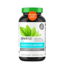 Zenwise Health Zenwise Digestive Enzymes Probiotics and Prebiotics - Digestion and Bloating Relief for Women and Men, Lactose Absorption with Amylase & Bromelain, 100 Count