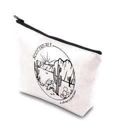 TSOTMO Scottsdale Bachelorette Party Favors Scottsdale Is Always A Good Idea Scottsdale Girls Trip Matching Makeup Bag (Good idea Scottsdale)