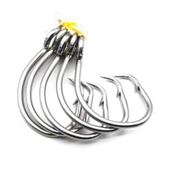 SENYUBBY 11/0-16/0 Big Game White Forged Offset Circle Hooks Shark & Swordfish (Pack of 10)