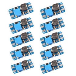 DORHEA MT3608 DC-DC Step Up Boost Power Converter 2A Module Adjustable Step Up Voltage Regulator Board Voltage 2-24V to 5V-28V Output Voltage (Pack of 10)