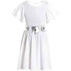 Occipa Princess Leia Costume Kids Toddler Padme Amidala Dress Rey Skywalker Cosplay Jedi Battle Uniform Suit for Halloween