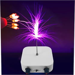 Yoqanr Tesla Coil Music Solid State Bluetooth Tesla Coil speaker Touchable Artificial Lightning Spark Gap Arc Generator Desktop Toy Arc Plasma Loudspeaker Electric Power Wireless Transmission Science