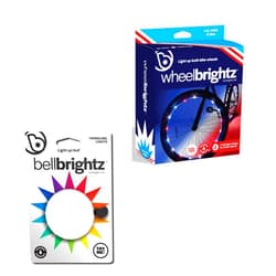 Brightz BellBrightz LED Light Up Bike Bell & WheelBrightz LED Bike Wheel Lights Bundle - Fun, Colorful, and Safe Bicycle Accessories for Kids and Adults - Easy to Install, Durable, & Weather-Resistant