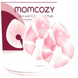 Momcozy Breast Therapy Packs, Hot and Cold Breast Pads with 2 Soft Covers, Breastfeeding Essentials for Relieve Clogged Ducts, Nipple Pain, Improve Milk Flow, Engorgement, 2 Pack