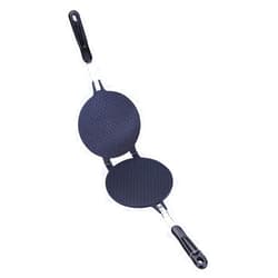 Liusin Non-Stick Waffle Cone Maker, Aluminum Alloy Egg Roll Ice Cream Cone Maker Crispy Omelette Pancake Pan Easy Kitchen Baking Cooking Tools with Heat-insulation Handle
