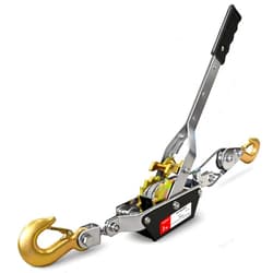 YATOINTO Come Along Winch 2-Ton with 7.54FT Steel Cable & 2 Hooks Heavy Duty Power Cable Come Along - Dual Gears Manual Winch for Vehicle Rescue & Automotive Hoist