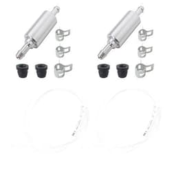 GRABOTE Upgraded Brake Fluid Bleeder Hose with One Way Valve - 2 Piece Motorcycle Car Bleeding Tool