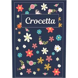 MyNameBooks Crocetta: Taccuino | Diario | Sketchbook | 120 pagine | A4 | Bianco | Idee regalo (Italian Edition)