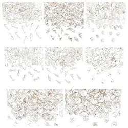 OLYCRAFT 2400pcs Ocean Themed Resin Filler Alloy Epoxy Resin Supplies UV Resin Filling Accessories Sliver for Resin Jewelry Making 8 Styles