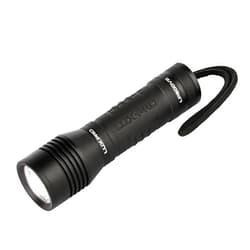 LUXPRO Bright 330 Lumen CREE LED Handheld Flashlight - Features TackGrip and Aircraft-Grade Aluminum - Pocket-Sized Camping Accessories with Wrist Lanyard - Batteries Included