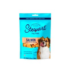 Stewart Freeze Dried Dog Treats, Wild Salmon, 2.75 oz Grain Free & Gluten Free, Resealable Pouch, Single Ingredient, Training Treat in Beef Liver, Salmon, Chicken Liver & Chicken Breast 4, 14, 21 oz