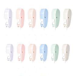 Temiary 12Pcs Cute Whiteout Tapes for Instant Corrections, Aesthetic Correction Tape Quick Dry for Writing, Journaling, White Out Pen for Students School Office Supplies (Pastel)