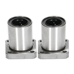 NDNCZDHC 2Pcs LMK20UU Square Flange Linear Ball Bearings, 20mm Bore Dia 32mm OD 42mm Length Linear Ball Bearing
