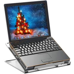 Simple Houseware Mesh Ventilated Adjustable Laptop Stand, Black