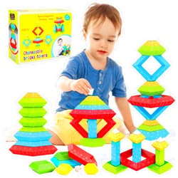 Tsomtto Montessori Toys for 1 2 3 4 5 Year Old Boys Girls Toddler 1-3 Preschool Learning Activities 30 Pcs Stacking Building Blocks STEM Stackable Educational Sensory Easter Gifts for Kids Age 1-2 2-4