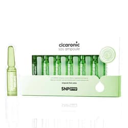 SNP Shining Nature Purity SNP PREP - Cicaronic SoS Ampoule - Soothing & Immediate Calming Effects for All Sensitive Skin Types with Hyaluronic Acid & Centella Asiatica - 7 Vials, 1 Week Supply - 1.5ml per Vial