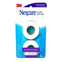 Nexcare Durable Cloth Tape, Woven Tape, Securely Holds Bulky Wound Dressing - 1 In x 10 Yds, 2 Rolls of Tape