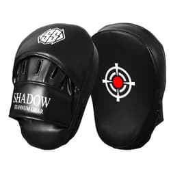 SHADOW STANNUM GEAR Focus Pads for Boxing, Kickboxing, Sparring and Traning - Curved Boxing Punching Mitts