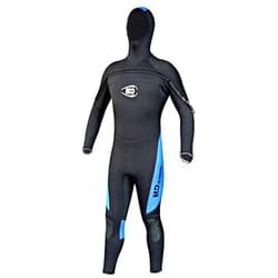 H2ODYSSEY Coronado Mens Hooded Wet Suit - 7mm Neoprene Mens Suit for Scuba Diving - Front Zip Wetsuit for Men
